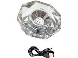 Suporte De Iluminação Ajustável Para Exibição Joias, Base Estável Com Lâmpadas Led De Baixo Consumo E Cristais