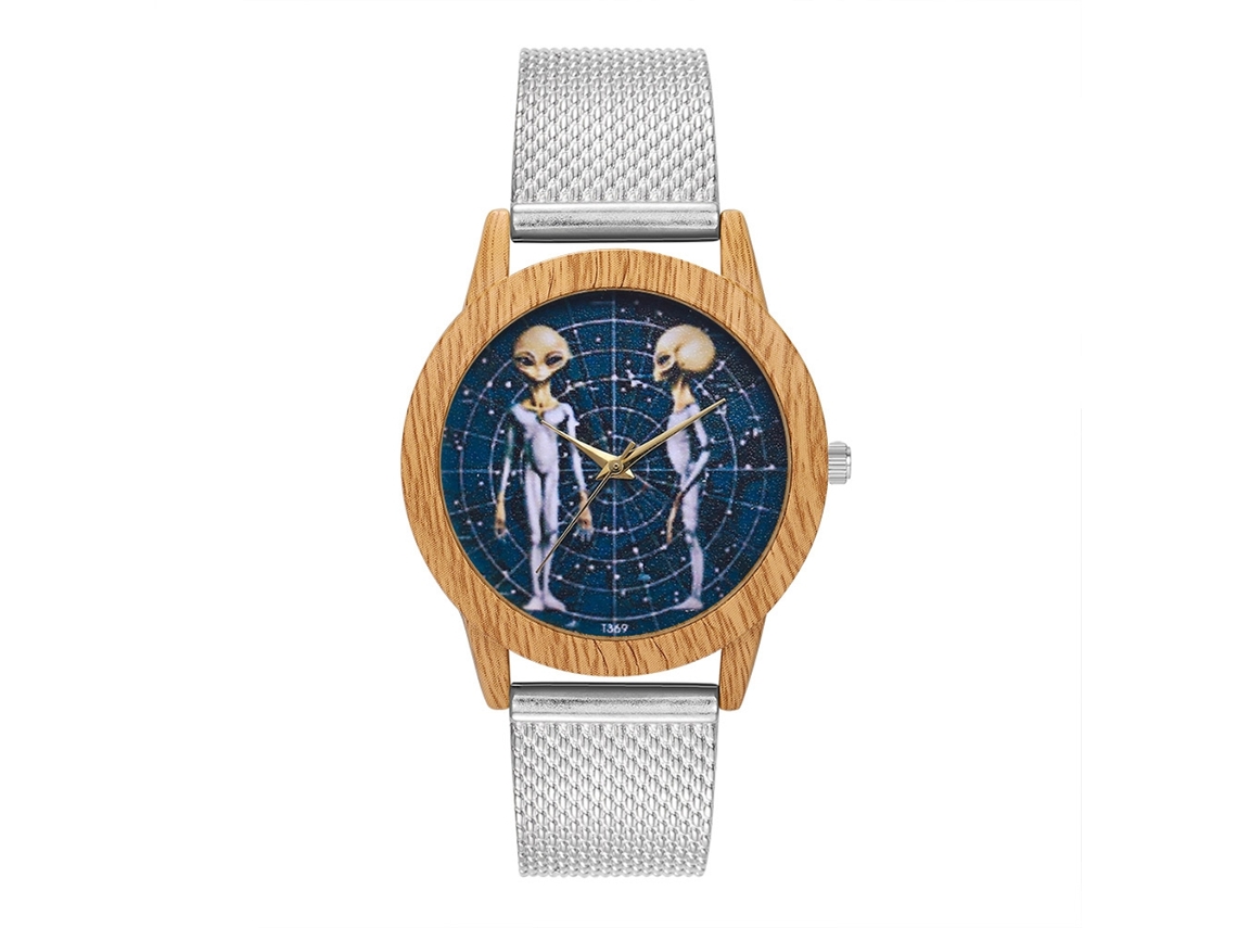 Relojes De Moda Unisex Hombre Mujer Cuarzo Pulsera Plata