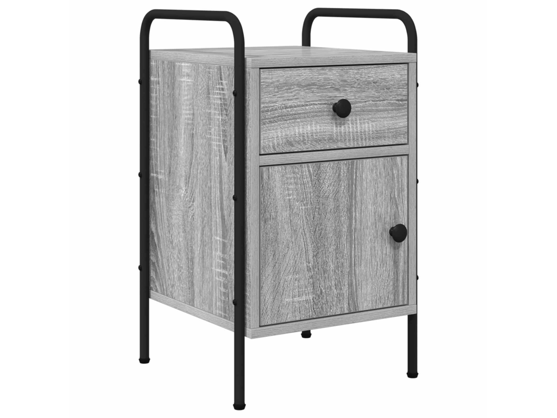 Vidaxl Armário De Cabeceira Sonoma Cinzento 35 X 36,5 X 61 Cm