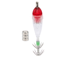 Lure Led Peixe Squid Luz Vermelha Anzol