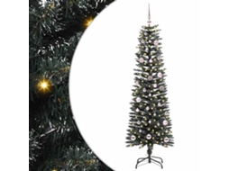 Vidaxl Árvore De Natal Artificial Verde 150 Cm Pvc, Plástico E Aço