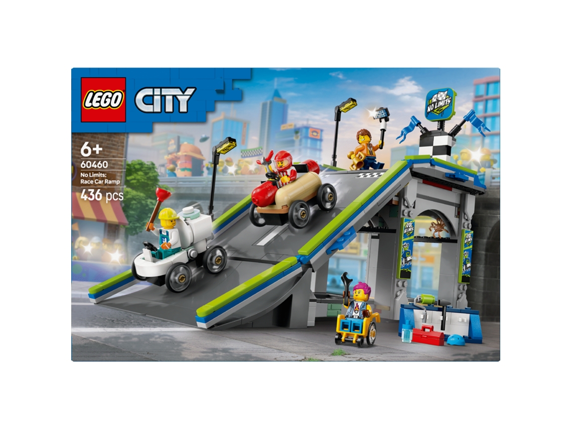 LEGO City: Sem Limites: Pista com Rampa para Carros de Corrida - 60460