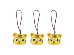 Mali 3pcs Pingente de Chaveiro Pelúcia Macio Desenho Animado Placa de Nome Acessório Infantil 2.4in Tipo e