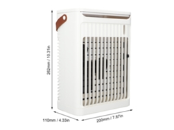 Laxiscreed Ar Condicionado Com Humidificador E Ventilador De Cinco Velocidades Para Conforto Máximo