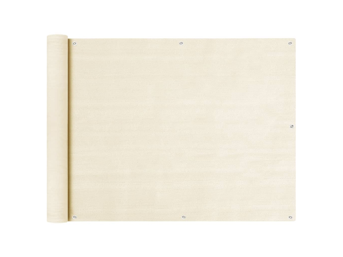 Lovely Home Tela Toldo de Varanda 90X600 Cm Pead Cor Creme