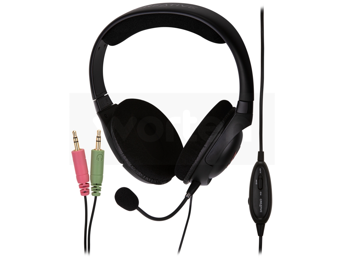 Auscultadores Gaming com Fio CREATIVE Sound Blaster Blaze (Over Ear - PC - Multicor)