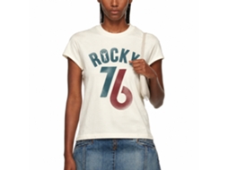 Rockinstone Rocky Movie '76 Solid Natural Adult T-shirt Size:xl