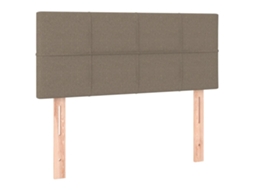 Cabeceira de Cama em Tecido 80x5x78/88 cm Cinzento Acastanhado MAISON EXCLUSIVE