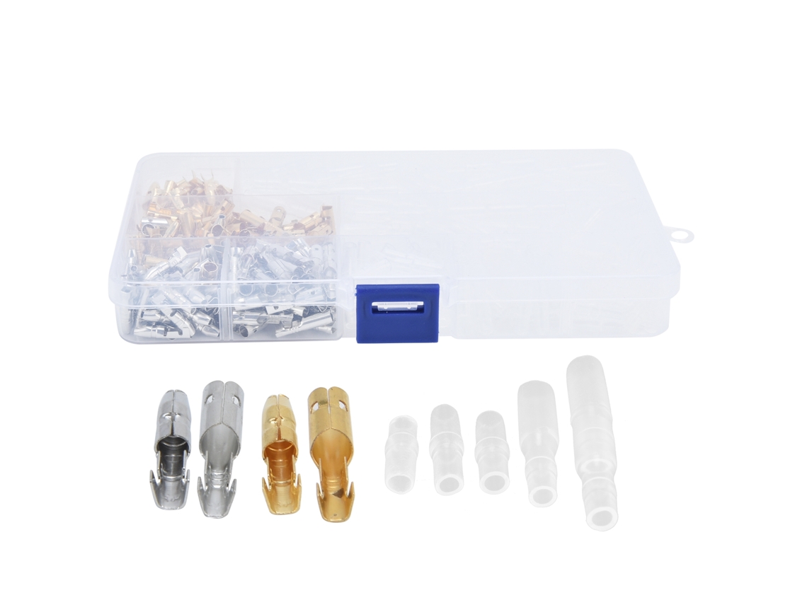 Kit De 400 Peças De Conectores De Cabo Automotivo, Terminais Macho/fêmea Com Mangas Isolantes, Ideal Para Eletricidade Automotiva.