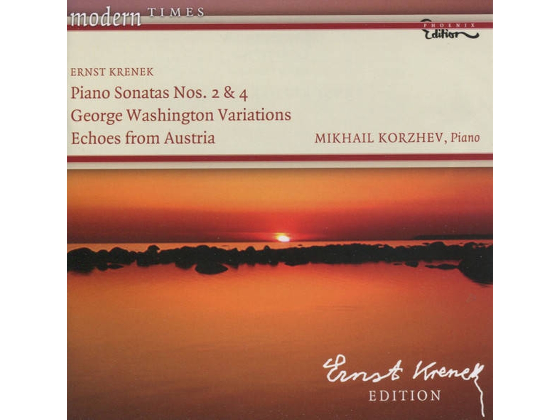 CD Ernst Krenek, Mikhail Korzhev - Piano Sonatas Nos. 16, 17 & 18 (1CDs)