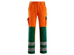 Calças Grandes Com Bolsos Para Joelheiras Safe Compete 07179 Laranja 62 / 30 MASCOT