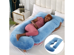 Almofada para Grávidas, Almofada de Amamentação, Alivia as Dores da Gravidez, Item Essencial para Gestantes SPQMENT (65x90x175cm azul Escuro)