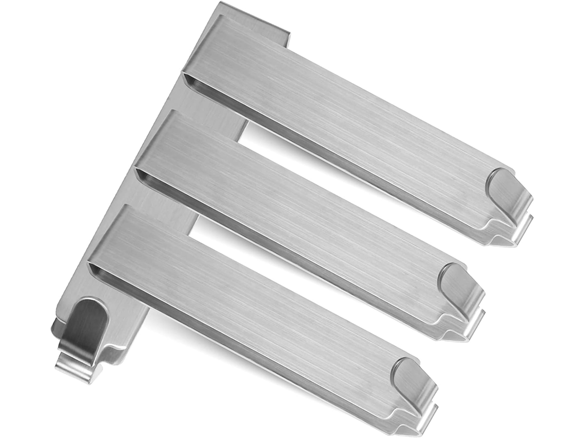 Conjunto De 4 Ganchos Aço Inoxidável Para Porta Box, Suporte Toalhas E