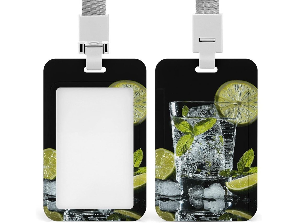Porta Crachá Wine On Ice, Porta Crachá Personalizável, Protetor De Crachá À Prova D Água, Funcionários De