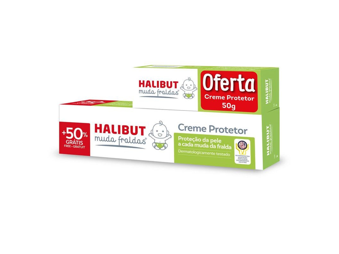 Pack Muda Fraldas Halibut Derma emb. 100 g + 50 g Halibut Derma