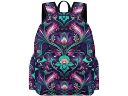 Mochila Escolar Com Estampa Floral Para O 1º E 2º Ano (ce1 Ce2) Feminina Plantas Flores Masculina Leve
