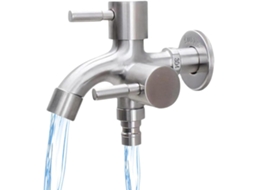 Torneira Dupla 1/2 Universal Para Máquina De Lavar Roupa Em Aço Inoxidável 304 Multifuncional Para Cozinhas,jardins E Banheiros Btforus