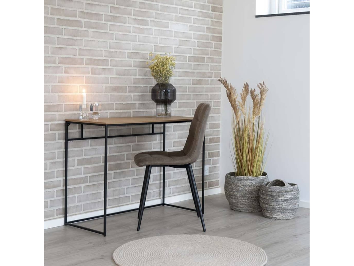 HOUSE NORDIC Secretária Avery Cor Carvalho E Preto