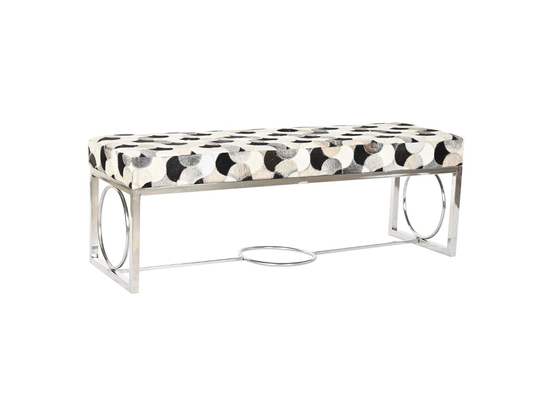 Banco DKD HOME DECOR (Preto - Aço - 41 x 122 x 44 cm)