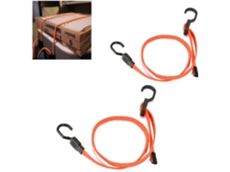 Cordas Elásticas Com Ganchos, 2 Unidades, Reforçada, Para Barracas, Camping, Motocicletas, Fixação