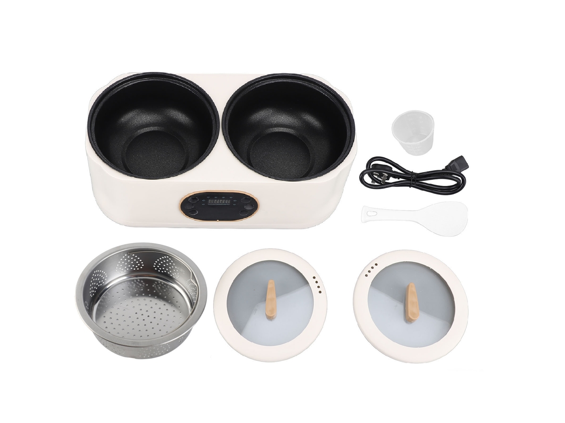 Arrozueira Elétrica Inteligente de Duplo Vaso Multifuncional com Isolamento Automático para Casa