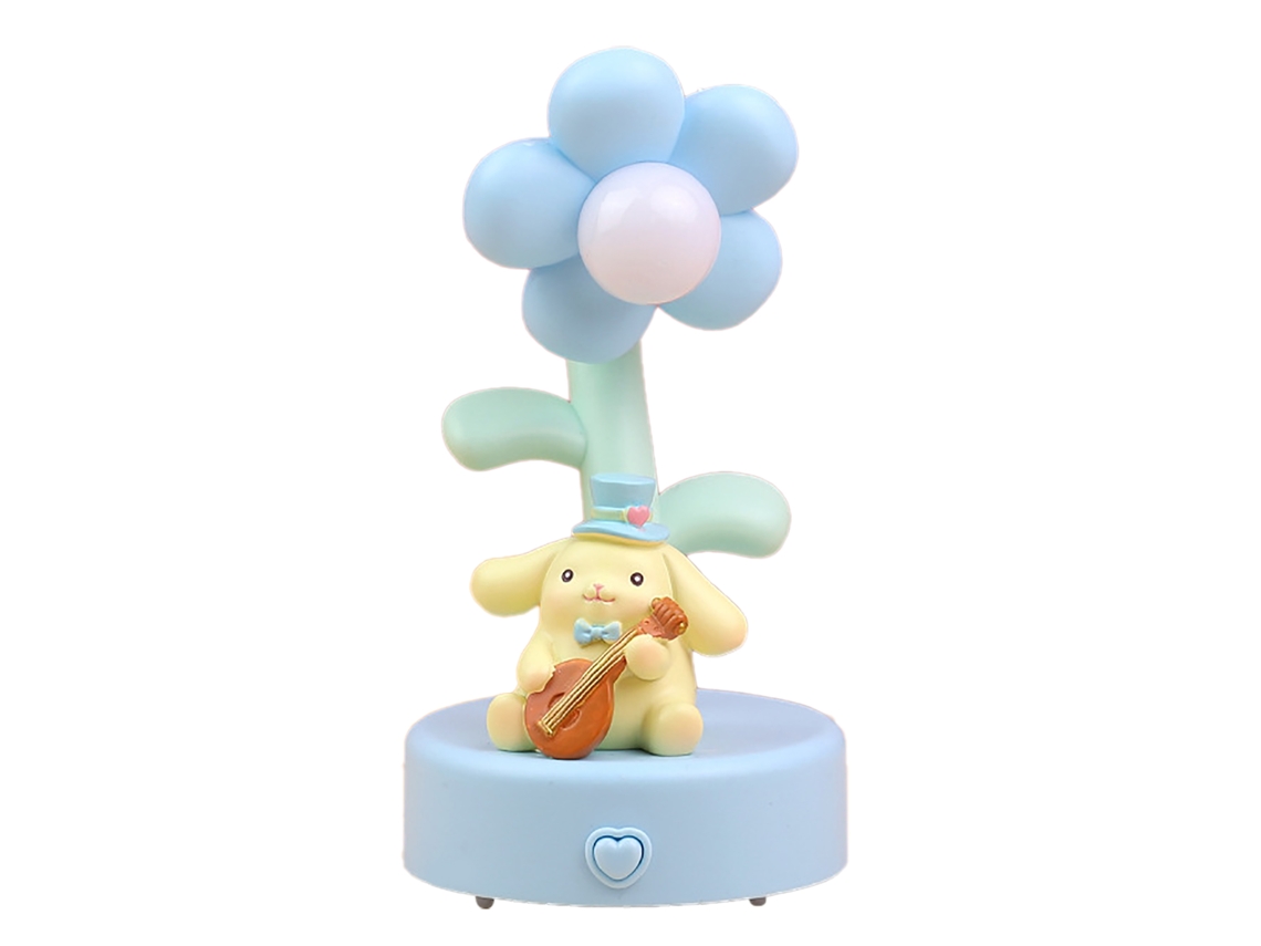 Farol Noturno Infantil Fofo Multifuncional Flor de Desenho Animado Resina para Quarto | S/MARCA