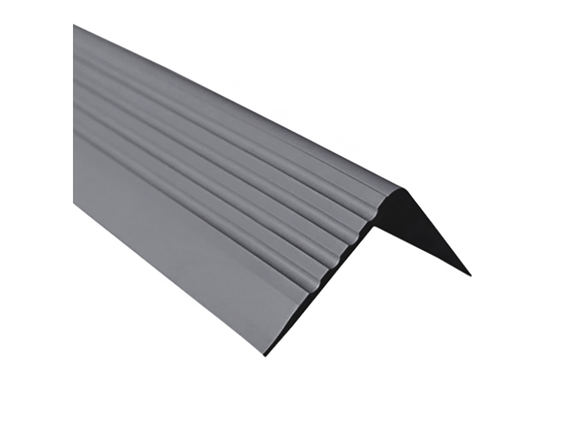 Perfil De Borda De Escada Quest Pvc 50x42 Mm, Cinzento Escuro, 150 Cm