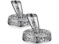 2 Suportes Vintage para Canetas com Compartimentos, Suporte de Mesa para Canetas