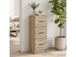 Vidaxl Gabinete De Gavetas Carvalho Sonoma 33 X 34,5 X 87 Cm