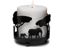2026 porta Velas Elefante de Metal para Decoração de Sala com Capacidade de Até 3,5 Polegadas