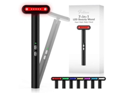 Terapia de Luz Vermelha para o Rosto, 7 em 1 Equipamento Olhos Led Cuidados com a Pele Casa GOKOCO
