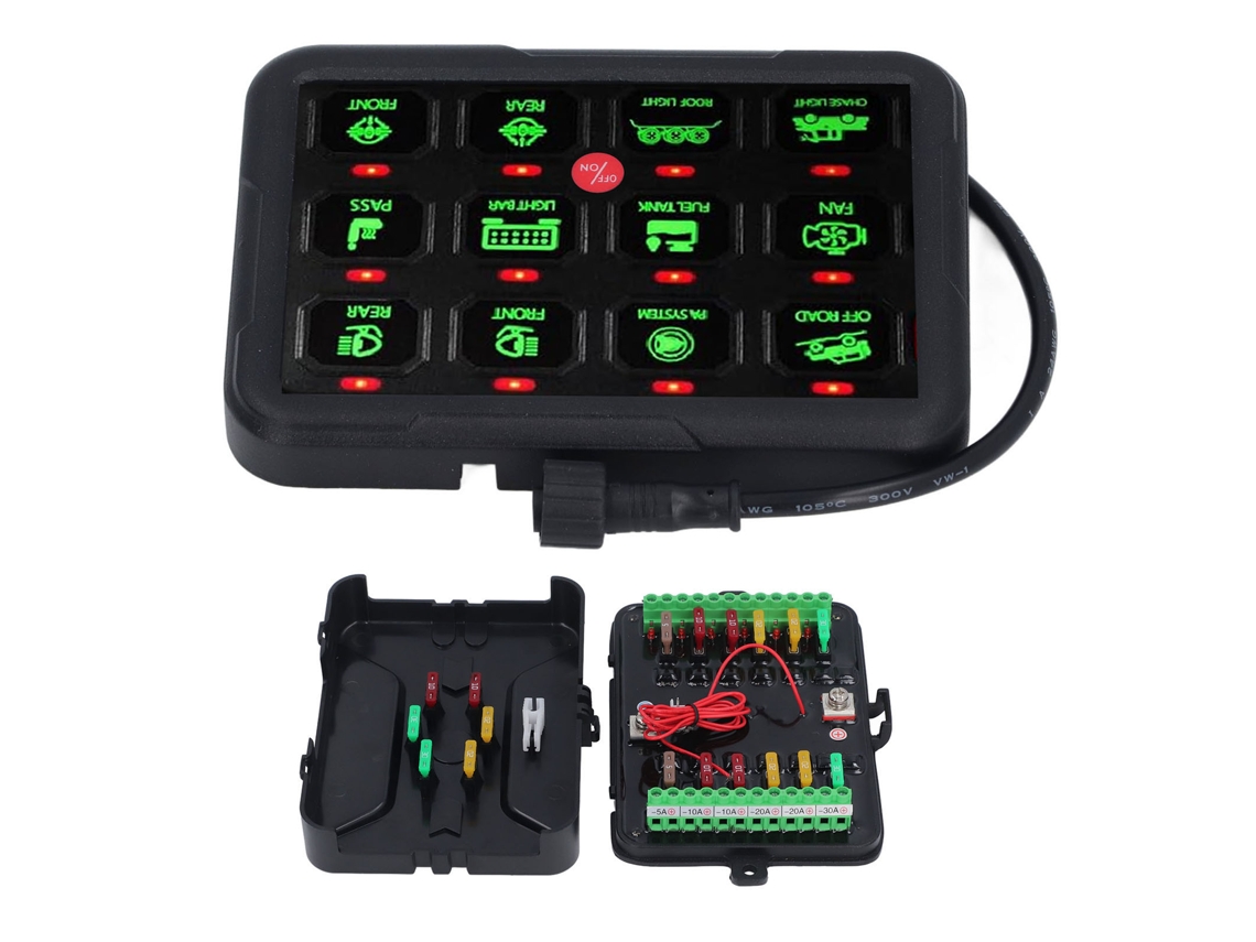 Painel Interruptor 12 Canais com Dimmer Automático e Controle Rgb
