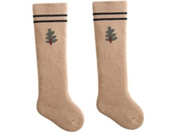 1par Calcetines Largos De Invierno Para Bebês Antiderrapantes Respirávels Gruesos E Cómodos