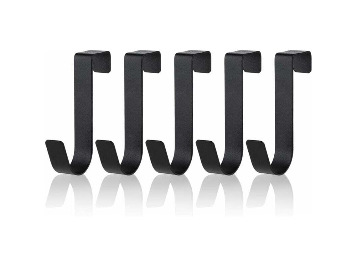 Conjunto De 5 Ganchos Para Toalha Em Aço Inoxidável Resistente À Água Porta Box, Ideal Para Banheiro Com Porta De Vidro Sem Moldura, 2, 2 Cm(7/8")