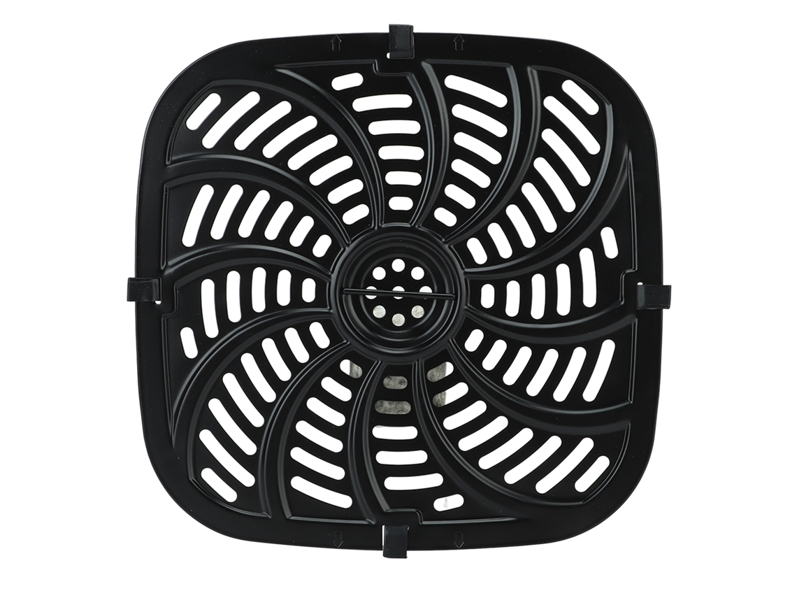 Primerox prato de Reposição Antiaderente para Air Fryer 8qt com Alça e Amortecedor de Borracha