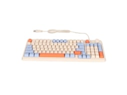Aetheria teclado Gamer com Iluminação Colorida Atrás Fio 94 Teclas para Desktop Notebook