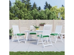 Vidaxl Almofadões De Cadeira 4 Pcs 50x50x7 Cm Tecido Oxford Verde