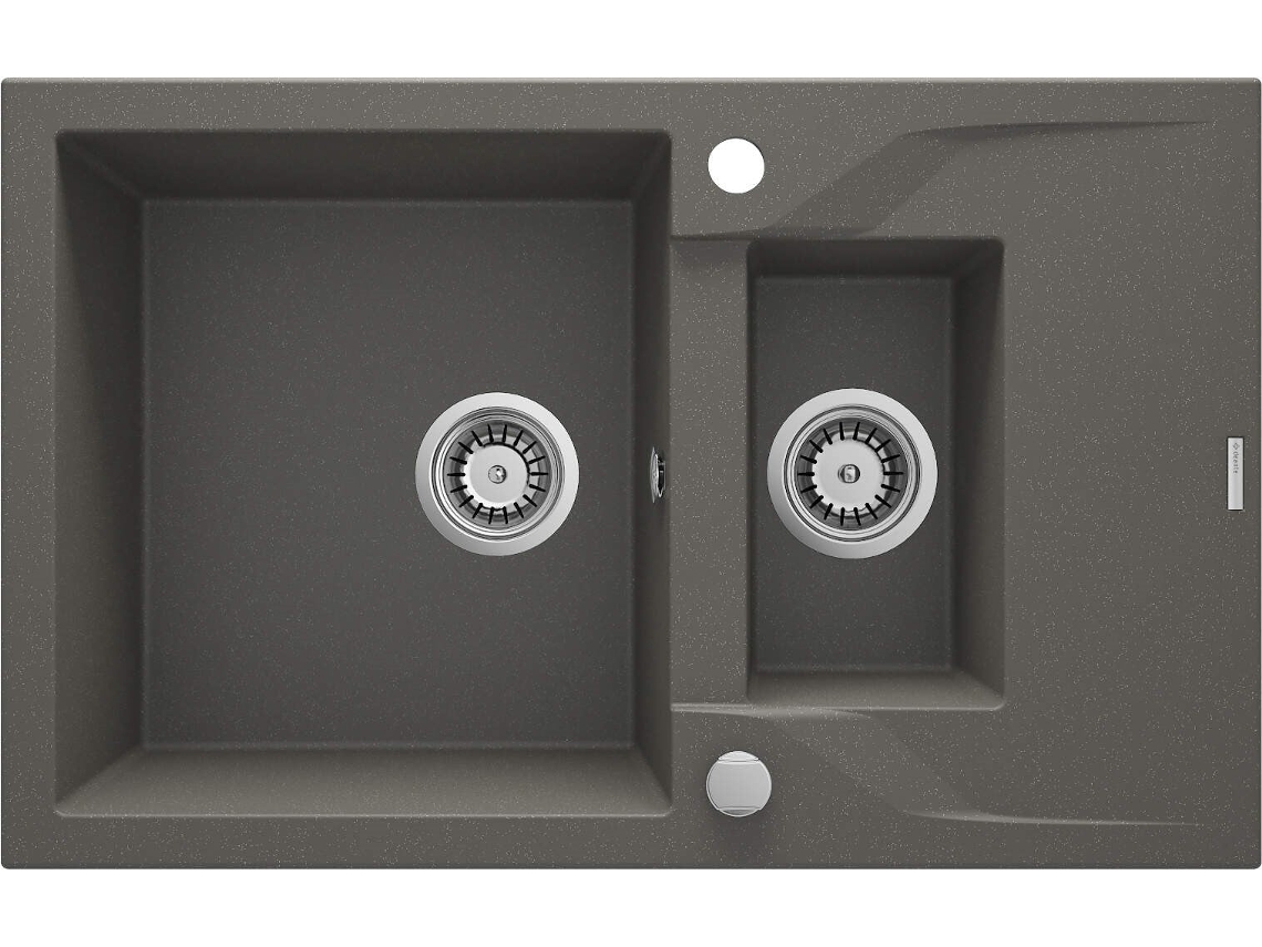 1.5-bowl Granite Sink With Drainer