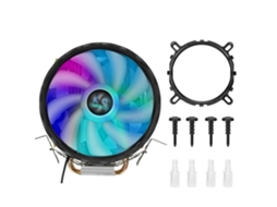 Resfriador De Cpu De 2 Tubes Com Luzes Coloridas E Radiador De Resfriamento Com Um Cooler