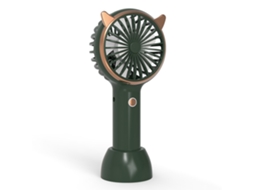 Ventilador Portátil Recarregável Silencioso Luz Colorida Verão
