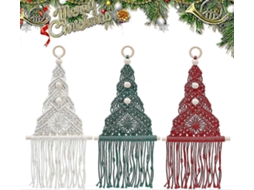 Conjunto De Enfeites De Macram Para Rvore De Natal, Ideal Para Decorao De Parede Natalina Em Estilo Boho. Hengjian