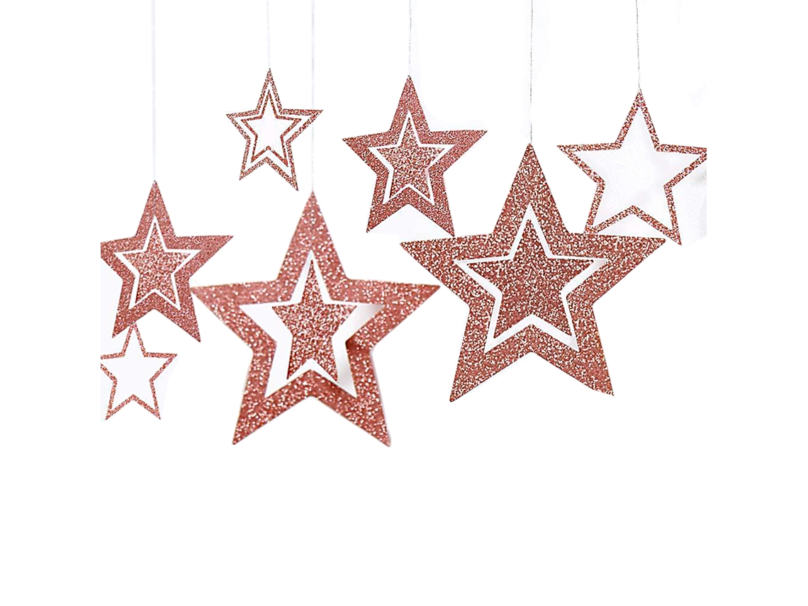 Laxiscreed Colar Estrela Cavada Para Decoração Festiva E Ambientes Virtuosos