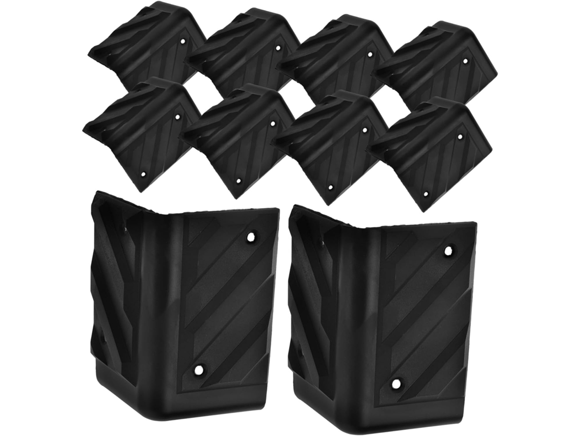 Conjunto De 16 Protetores Canto Para Caixas Som, Em Plástico Resistente, Ideais Para Gabinetes De Áudio Com Design