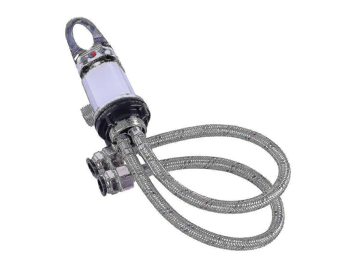 Misturador De Chuveiro Latão Cromado Para Caravana Motorhome Campervan Com Saída 1 2 Polegadas E Mangueiras Conexão Rápida 1500 Mm