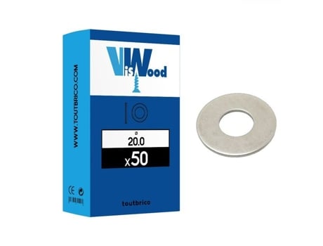 Arruela Larga D20 21X50X3 Caixa 50 NEGOCE PLUS