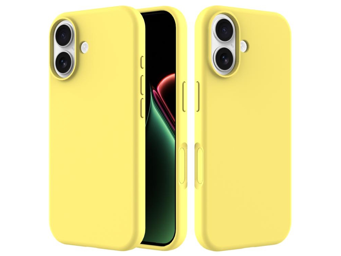 Capa De Silicone De Cor Sólida Para Iphone 17 Halinuia