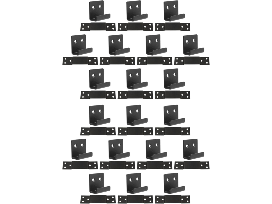 Ganchos De Parede Azulejos Cerâmicos, 40 Peças, Pequenos, Pretos, 10mm X 20mm, Suportes De Metal Reforçados