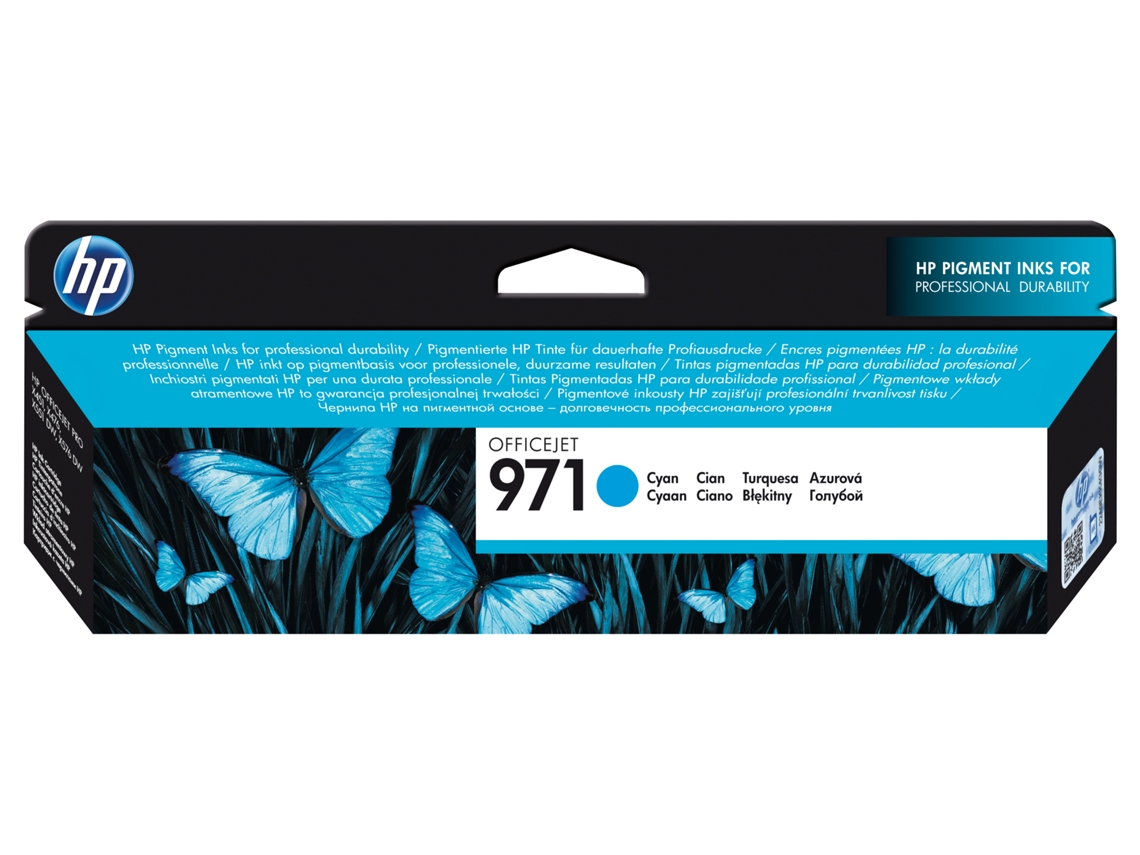 HP Tinteiro Original 971 Ciano