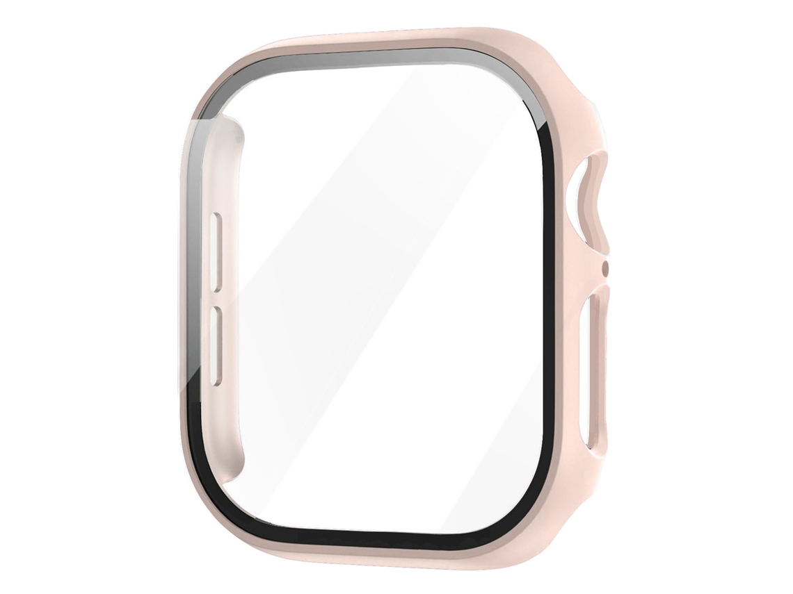 Capa Rosa 2 Em 1 Com Protetor De Ecrã Integrado Para Relogio De 46mm