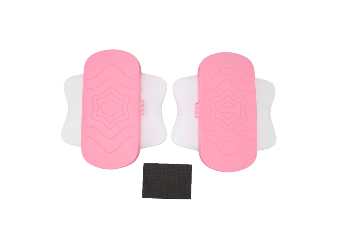 Business 2pcs Tabuleiro de Torção de Cintura Abs Aço com Rolamento para Exercícios Abdominais e Core Fitness Rosa